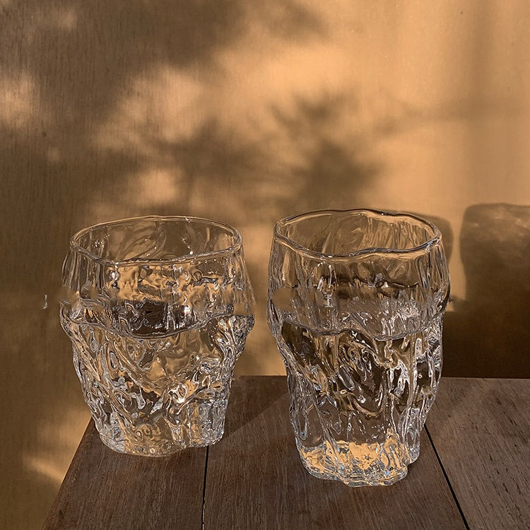 Crinkled Shaped Glass