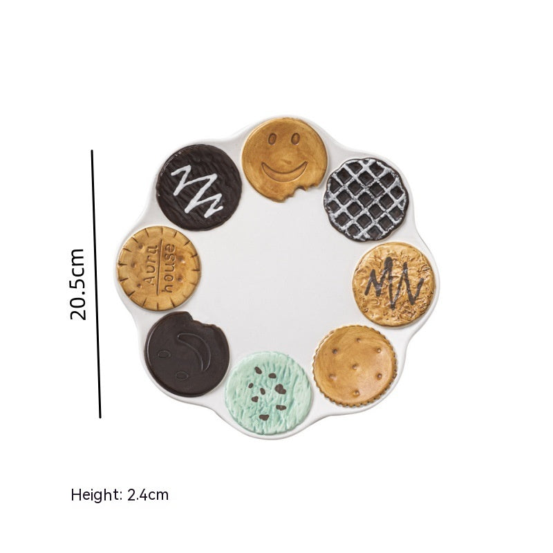 Creative Biscuits and Waffles Series Ceramic Tableware