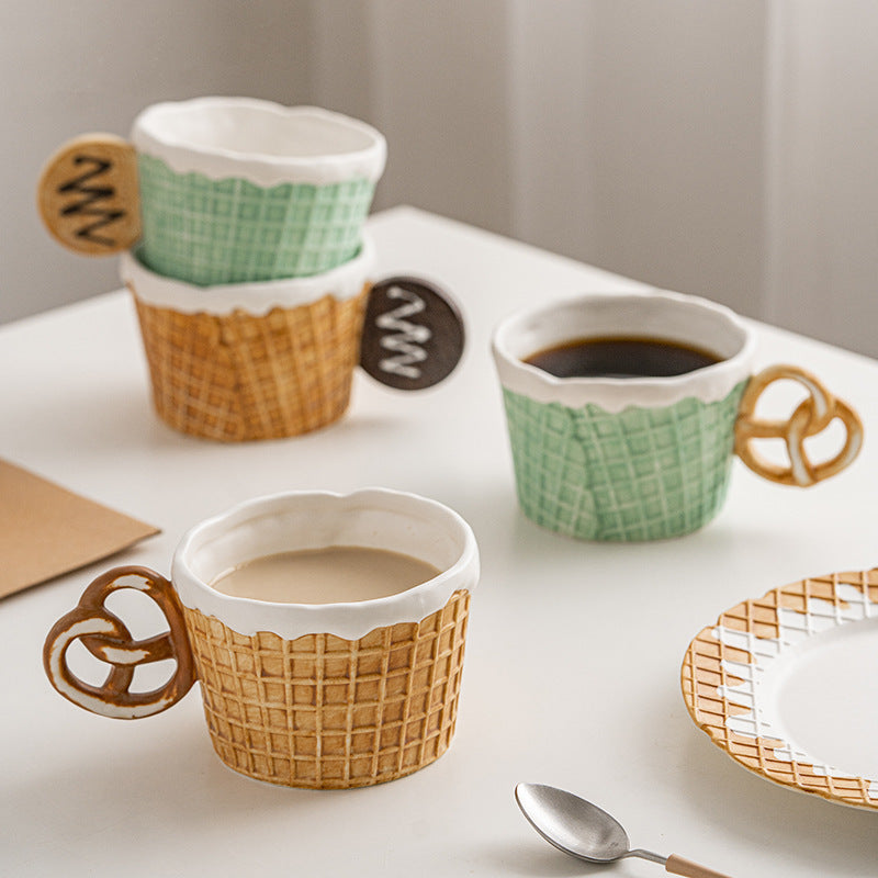 Creative Biscuits and Waffles Series Ceramic Tableware