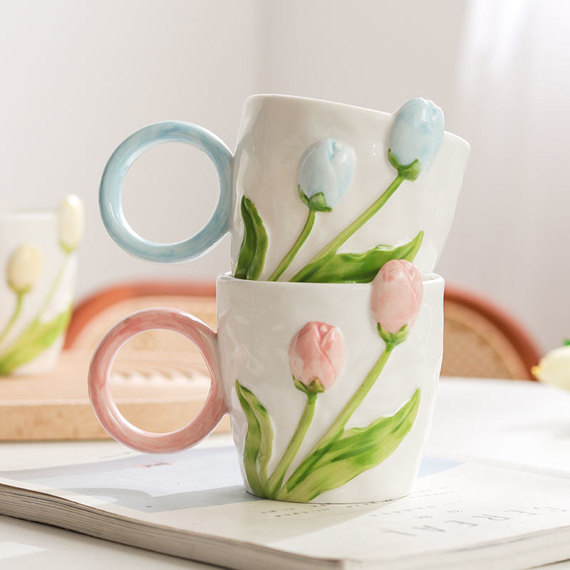 Lovely Tulip Large Capacity Cup