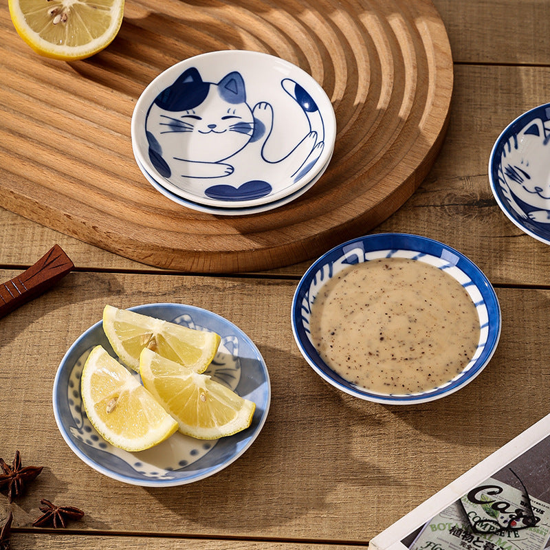 Cartoon Ceramic Cat Pattern Dish